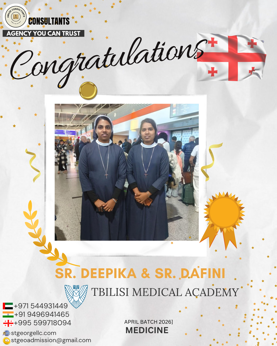 Sr. Deepika & Sr. Dafini